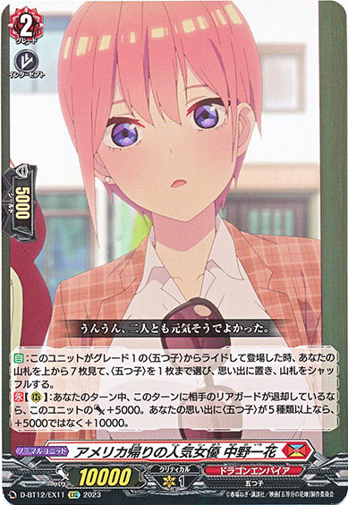 アメリカ帰りの人気女優 中野一花