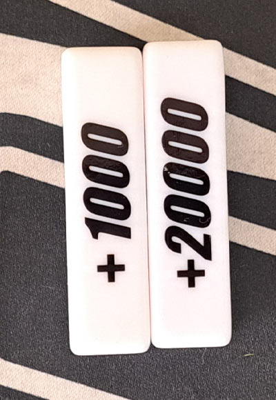 パワーカウンター（白）使用済み